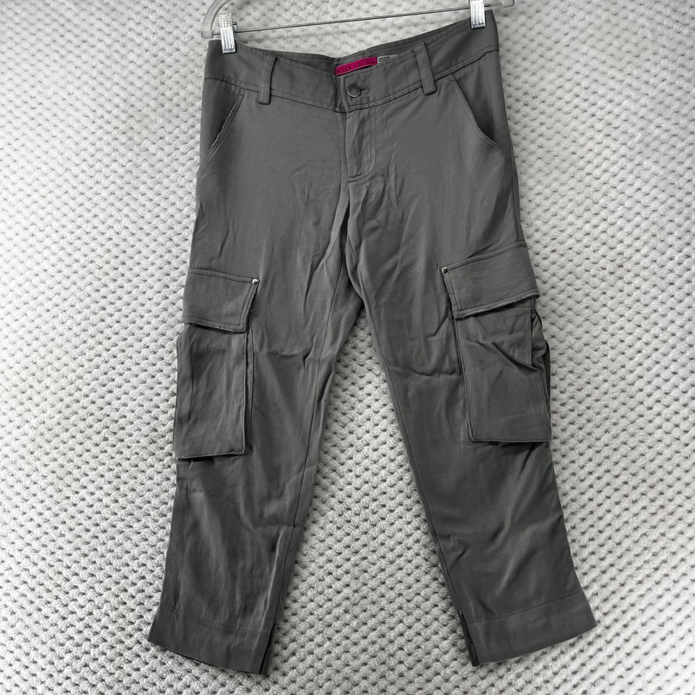 Women's Cargo Capri Pants - Gray